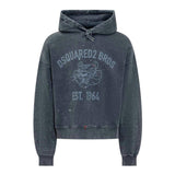 Dsquared2 Distressed Cypro Hoodie Navy Blue S