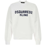 DSQUARED2 Cool Fit Milano Crew Neck White Jumper M