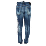 Dsquared2 Large Logo Relax Long Crotch Blue Jeans W34 / 32L