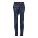 Dsquared2 Dark Clean Wash Skater Jeans Navy Blue W28