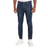Dsquared2 Dark Clean Wash Skater Jeans Navy Blue W28