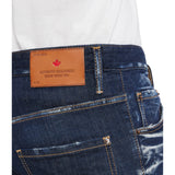 Dsquared2 Dark Clean Wash Skater Jeans Navy Blue W28