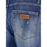 Dsquared2 Distressed Slim-Cut Jeans Navy Blue W32