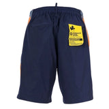 Dsquared2 Boxer Style Shorts Taped Hem Blue Denim Shorts W34