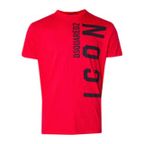 Dsquared2 Small Icon Logo T-Shirt Red Black Print S