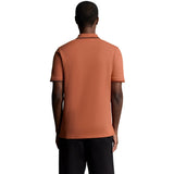 Lyle & Scott Brown Tipped Polo Shirt XS