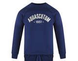 Aquascutum Aa_Ow04_St002 Oldchool Crewneck Navy St002 11 Navy Blue Creckneck And Track Pants Set Male