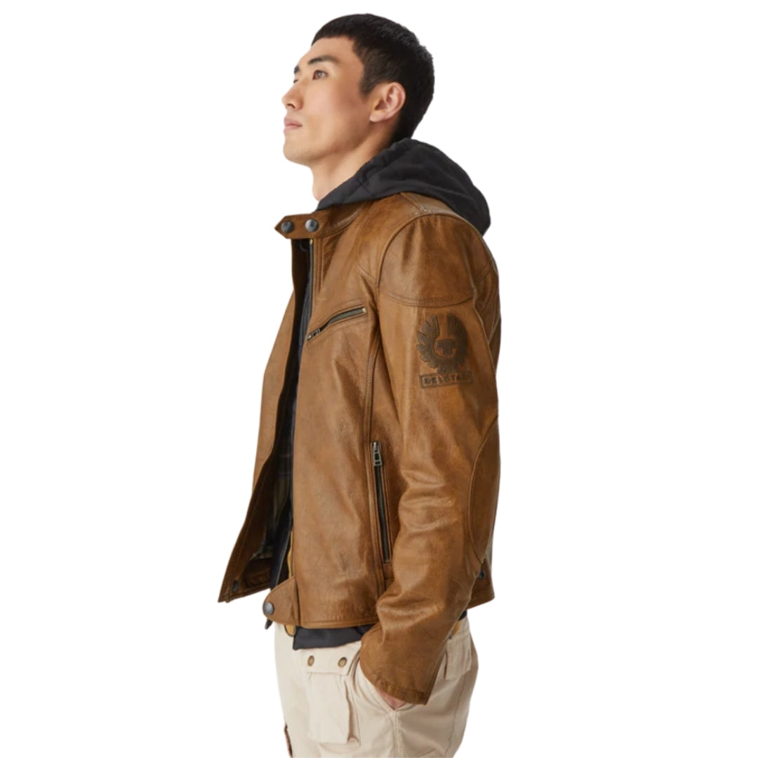 Belstaff Supreme Motorcycle Brown Leather Jacket – Style Centre