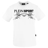Plein Sport Large Tiger Scratch Logo White T-Shirt M