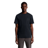 Lyle & Scott Navy Blue Rubberised Logo Graphic T-Shirt XS