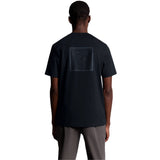 Lyle & Scott Navy Blue Rubberised Logo Graphic T-Shirt XS