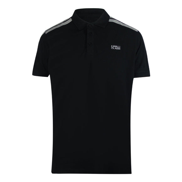 Cavalli Class Txt64D Kb002 05051 Black S S Polo Mens