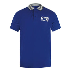 Cavalli Class Txt64E Kb002 04551 Iris Blue S S Polo Mens