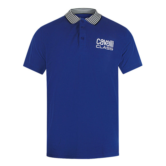 Cavalli Class Txt64E Kb002 04551 Iris Blue S S Polo Mens