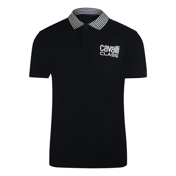 Cavalli Class Txt64E Kb002 05051 Black S S Polo Mens