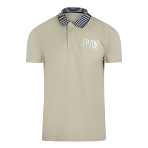 Cavalli Class Txt64E Kb002 03528 Beige Sand S S Polo Mens