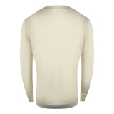Cavalli Class Txt66A Cf050 03528 Beige Sand Round Neck Sweatshirt Mens