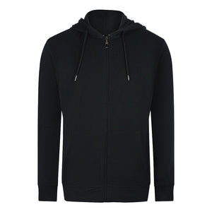 Cavalli Class Bold Floral Logo Black Zip-Up Hoodie TXT68H CF050 05051