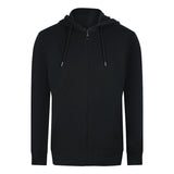 Cavalli Class Bold Floral Logo Black Zip-Up Hoodie TXT68H CF050 05051