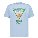 Casablanca Printed  T-Shirt Metaphysical Tennis Icon Blue U Mps25 Jts 001 09 001 09 Blue  T-Shirts Mens