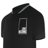 Love Moschino Jh7418Pp0Nl51000 Black Polo Shirt Mens