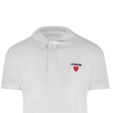 Love Moschino Jh7420Pp0Nl51100 White Polo Shirt Mens