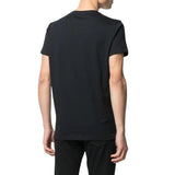 BALMAIN VH1EF000G016 Balmain Paris Rainbow Multi Logo Black T-Shirt AAA BLACK T-SHIRT MALE S