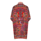 Inoa Womens Banjara 12003 Shirt Dress Red
