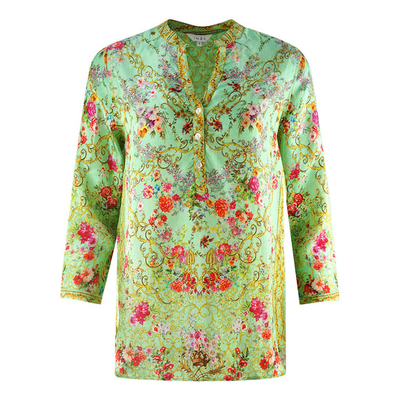 Inoa Womens Chartreuse 12007 Milano Top Green