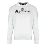 Aquascutum Of London Logo White Sweatshirt - Style Centre Wholesale