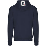 Aquascutum Classic Large A Logo Navy Blue Zip Up Hoodie
