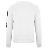 Aquascutum Embossed Circle Small Logo White Sweatshirt FG0423 01