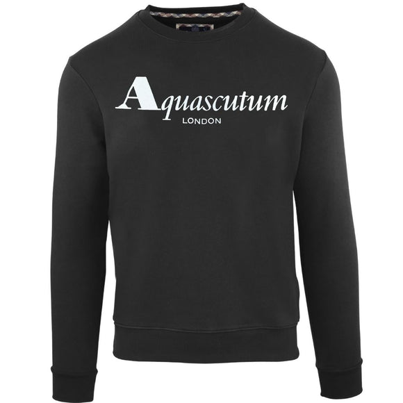 Aquascutum Mens FGIA31 99 Sweater Black