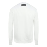 Philipp Plein Sport Orange Bold Logo White Jumper FIPS211 01 Orange