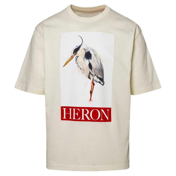 Heron Preston Mens Hmaa032F23Jer0040425 T Shirt Ivory - Style Centre Wholesale