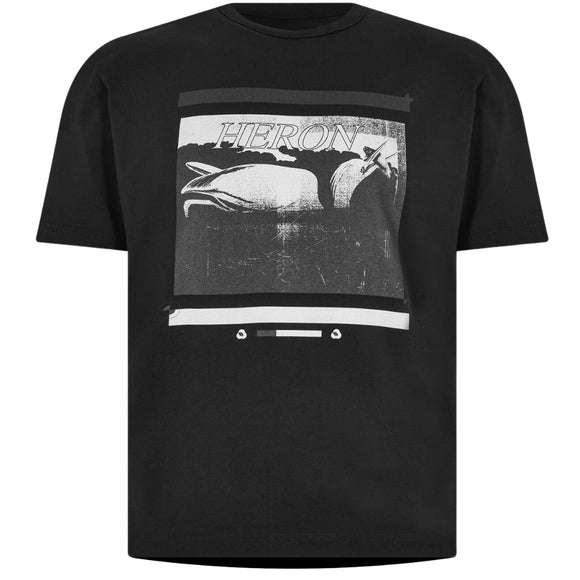 Heron Preston Mens HMAA032S23JER0061010 T-Shirt Black