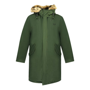 Fred Perry J2570 408 Green Hooded Parka Jacket