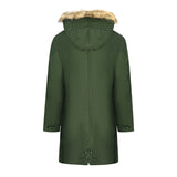 Fred Perry J2570 408 Green Hooded Parka Jacket