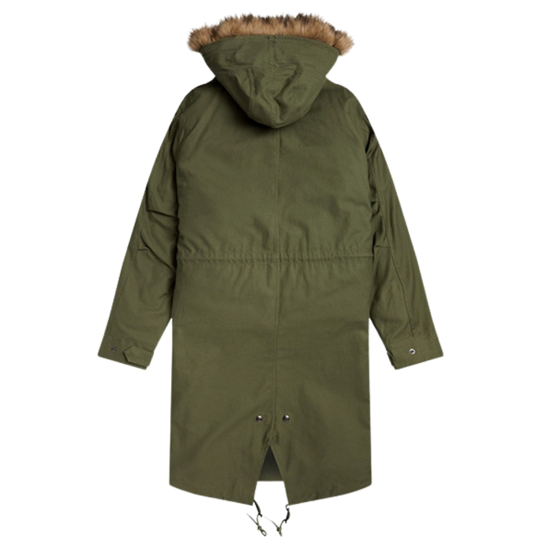 Fred Perry Fishtail Parka J4956 Shell & Primaloft Liner Fur