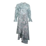 Inoa Womens Jafari 120211 Uneven Hem Dress Green