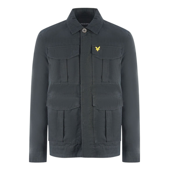 Lyle Scott Large Pockets Black Utility Jacket