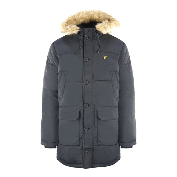 Lyle Scott Heavyweight Longlife Puffer Black Jacket