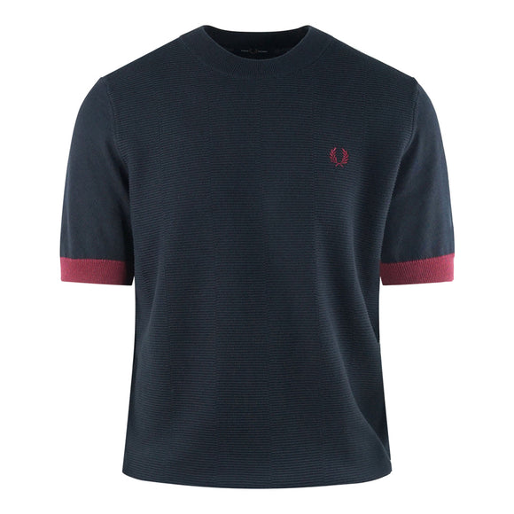 Fred Perry Mens K2546 608 T-Shirt Navy Blue