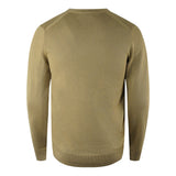Fred Perry Classic V Neck Light Brown Jumper - Style Centre Wholesale