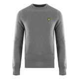 Lyle Scott Basket Weave Knitted Grey Sweater
