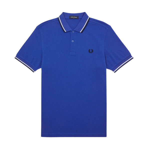 Fred Perry Mens M3600 K86 Polo Shirt Blue - Style Centre Wholesale