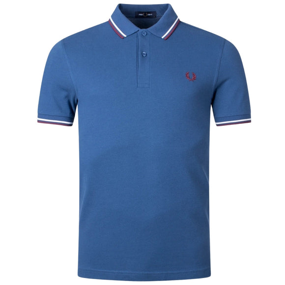 Fred Perry Mens M3600 R19 Polo Shirt Blue
