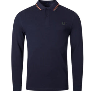 Fred Perry Mens M3636 Q75 Polo Shirt Blue