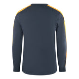 Fred Perry Botanical Dye Long Sleeve Navy Blue T Shirt