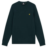 Lyle & Scott Crew Neck Lambswool Dark Green Blend Jumper